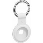 AirTag klíčenka AlzaGuard Silicone Keychain pro Airtag bílá (AGD-AKS002W) – Zboží Živě