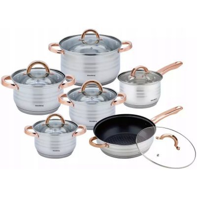 Klausberg Sada hrnců – hrnce z nerezová ocel 12 kusů – Zboží Dáma