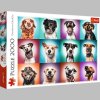 Puzzle TREFL Legrační portréty psů II 2000 dílků