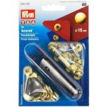 Knoflík stiskací ANORAK s aplikátorem - PRYM průměr 15 mm varianta mosaz – Sleviste.cz