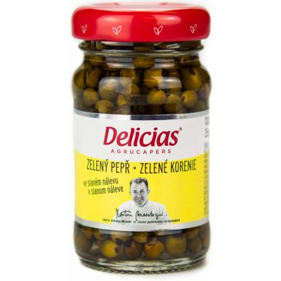 Delicias Zelený pepř ve slaném nálevu 67 ml