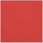 PartyDeco Papírové ubrousky červené tmavé 33x33cm – Zbozi.Blesk.cz