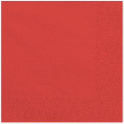 PartyDeco Papírové ubrousky červené tmavé 33x33cm – Zbozi.Blesk.cz