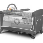 Lionelo Cestovní postýlka Flower Grey Scandi – Zboží Dáma