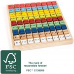 Small foot by Legler Small Foot Dřevěná vzdělávácí tabulka násobilka – Sleviste.cz