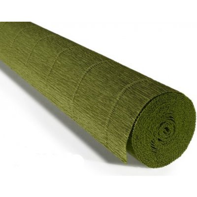 Italský krepový papír Cartotecnica Rossi 180g (50 x 250cm) - světle olivová 622 – Hledejceny.cz