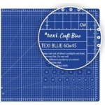 STRIMA Řezací podložka na látky, patchwork TEXI BLUE M, samosvorná, modrá, 60x45cm, vel. M , tloušťka 3mm – Hledejceny.cz