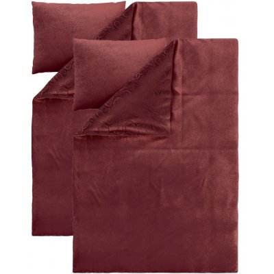 Livarno plyšového povlečení červená 140x200 70x90 – Zboží Dáma