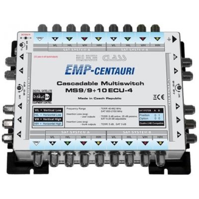 Satelitní multipřepínač EMP Centauri MS9/9+10ECU-4 – Zboží Mobilmania