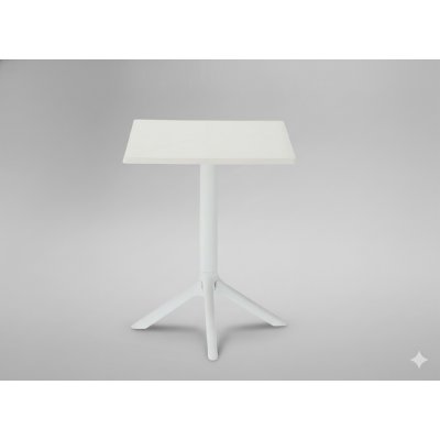 Pro-Tech shop FAT0961 Zahradní stolek čtvercový 60 x 60 x 77,5cm bílý 62387 – Hledejceny.cz
