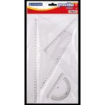 Centropen Sada pravítek 4ks transparentní – Zboží Živě