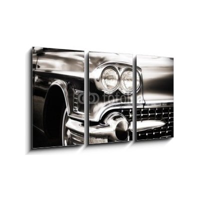 Obraz 3D třídílný - 90 x 50 cm - American Classic Caddilac Automobile Car. Americký klasický automobil Caddilac. – Zbozi.Blesk.cz