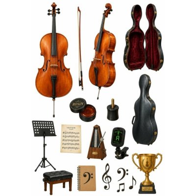Ozdobsidort Jedlý tisk Violoncello a klasická hudba – arch A4 A4 Jedlý papír – Hledejceny.cz