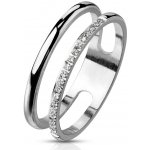 Mabell Dámský prsten z chirurgické oceli LIVIA CZ221R-M7176S 6C45 – Sleviste.cz