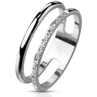 Mabell Dámský prsten z chirurgické oceli LIVIA CZ221R-M7176S 6C45 – Sleviste.cz