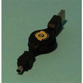 EZIXX Retractable USB A to mini 4pin Mitsumi (XU6986)