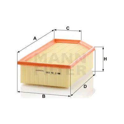MANN FILTER Vzduchový filtr C 36 030 – Hledejceny.cz