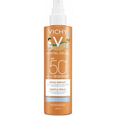 Vichy Idéal Soleil opalovací mléko odpuzující písek SPF50+ 200 ml