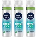 Nivea Men osvěžující gel na holení Fresh Kick (Shaving Gel) 200 ml – Zboží Mobilmania