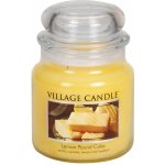 Village Candle Lemon Pound Cake 397g - střední vonná svíčka ve skle Citronový koláč