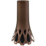 Váza hřbitovní Roseta bronz - se zátěží 1,3l – Hledejceny.cz