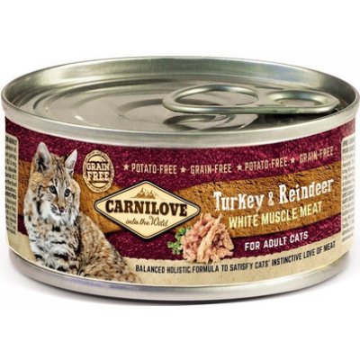 Carnilove Cat Adult Turkey & Reindeer 24 x 100 g