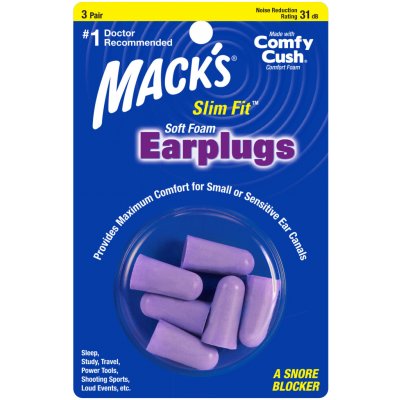 Macks Slim Fit špunty do uší 3 páry – Zboží Mobilmania