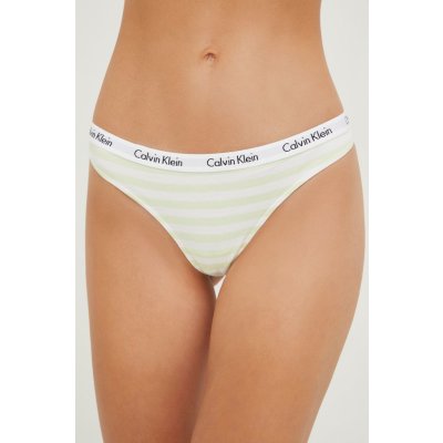 Calvin Klein Dámská tanga D1617E 5XE žlutá bílá – Zboží Mobilmania