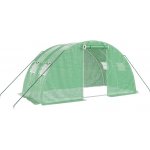 vidaXL Skleník s ocelovým rámem Zelený 8 m² 4x2x2 m – Zboží Dáma