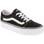 Vans dámská rekreační obuv Wm Ward Suede Canvas black white – Zboží Dáma