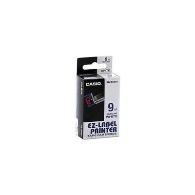 CASIO originální páska do tiskárny štítků CASIO XR-9WEB1 / modrý tisk / bílý podklad / nelaminovaná / 8m / 9mm (XR-9WEB1) – Zboží Mobilmania
