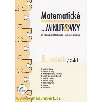 Matematické minutovky pro 5. ročník/ 2. díl - 5. ročník - Hana Mikulenková, Josef Molnár