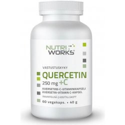 NutriWorks Quercetin + Vitamin C 250mg 60 kapslí