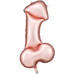PartyDeco Balónek fóliový Penis Rose Gold 55 x 112 cm – Zboží Mobilmania