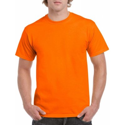 Unisex tričko HEAVY COTTON sytě oranžová – Zboží Mobilmania