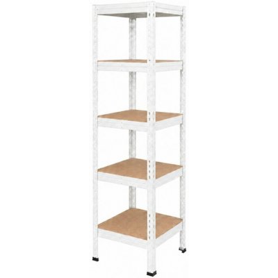 Výprodej-regálů.cz Regál 1830x400x400 mm lakovaný 5-policový, nosnost 875 kg, RIVET - bílý – Hledejceny.cz