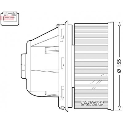 Vnitřní ventilátor DENSO DEA10053 – Zboží Mobilmania