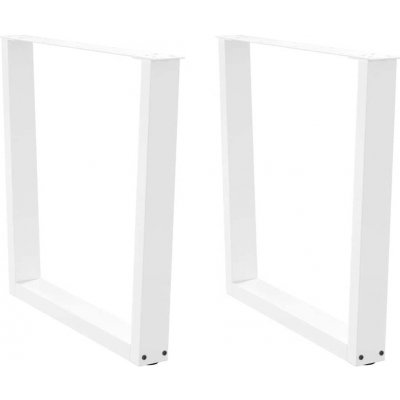 Omaxi 958182 Nohy k jídelnímu stolu ve tvaru V 2 ks bílé 90 x 72-73,3 cm ocel – Zboží Dáma