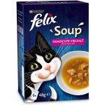 Felix Soup různé druhy hovězí maso kuřecí maso a tuňák 6 x 48 g – Hledejceny.cz