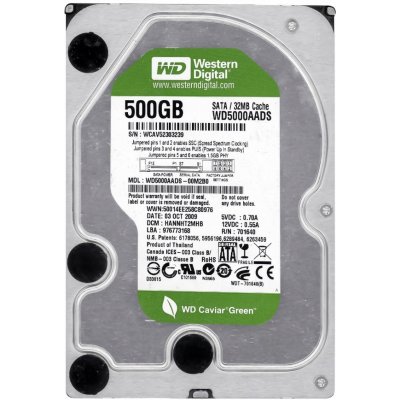 WD 500GB SATA II 3,5", WD5000AADS – Hledejceny.cz