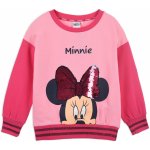 Dívčí mikina s překlápěcími flitry DISNEY MINNIE s mašlí růžová – Zboží Dáma