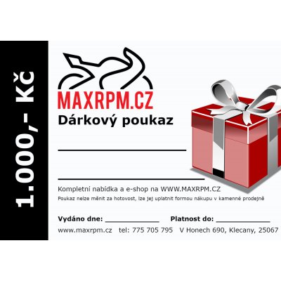 Dárkový poukaz v hodnotě 1.000,- Kč – Sleviste.cz