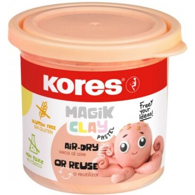 Kores Lehká modelovací hmota Magik Clay Pastel 40g pastelová lososová – Hledejceny.cz