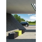 EURO 3 PLAST Venkovní lavice KUBE PANCA - 2549_ZMN Rezavá – Zboží Mobilmania