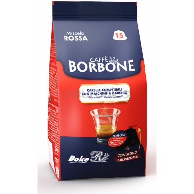 Caffé Borbone Kávové kapsle Rossa do Dolce Gusto 15 ks – Zboží Dáma