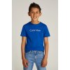 Dětské tričko Calvin Klein Jeans 0 modrá s potiskem IU0IU00682 IU0IU00682.104.116.PPYA