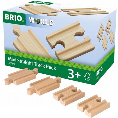 Brio Mini koleje rovné spojky 54 mm 4 ks 33333 – Zboží Mobilmania