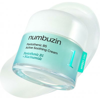 Numbuzin -No.1 Pantothenic B5 Active Soothing Cream zklidňující krém na obličej 80 ml – Hledejceny.cz