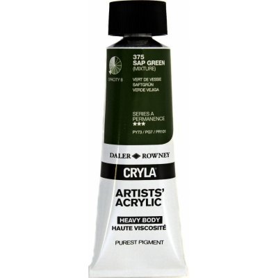 Daler Rowney Cryla Artists akrylová barva sap green 75 ml – Hledejceny.cz
