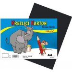 STEPA Karton kreslicí barevný A4 180g / 50l černý – Zboží Mobilmania